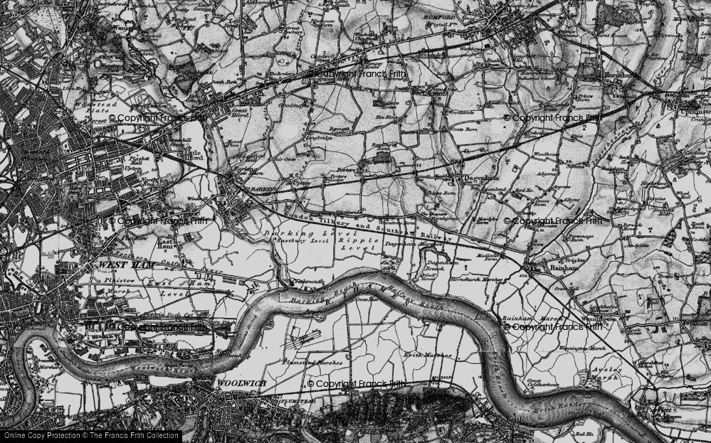 Old Map of Castle Green, 1896 in 1896
