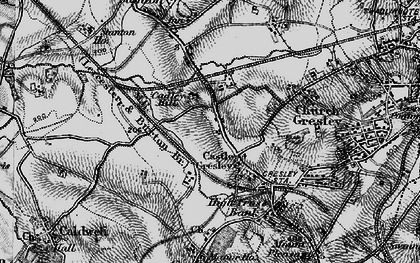 Old map of Castle Gresley in 1898