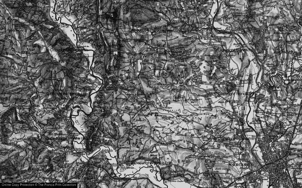 Old Map of Castle Hill, 1898 in 1898