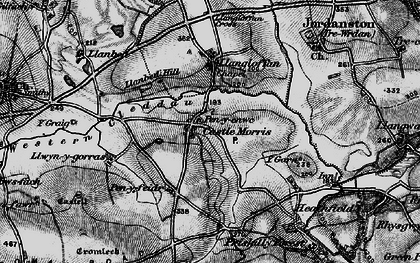 Old map of Castle Morris in 1898
