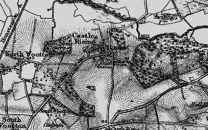 Old map of Wootton Carr in 1893