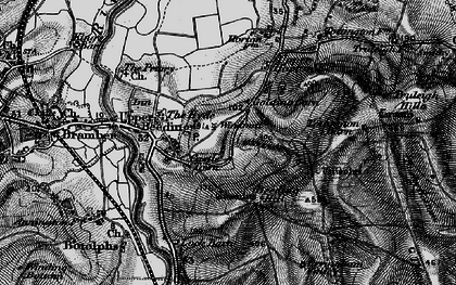 Old map of Beeding Hill in 1895