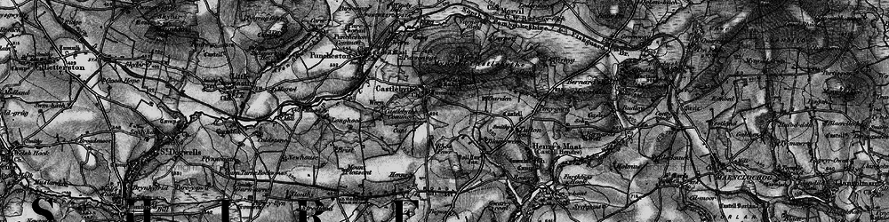 Old map of Castlebythe in 1898