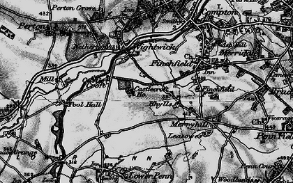Old map of Castlecroft in 1899