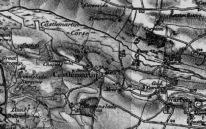 Old map of Blucks Pool in 1898