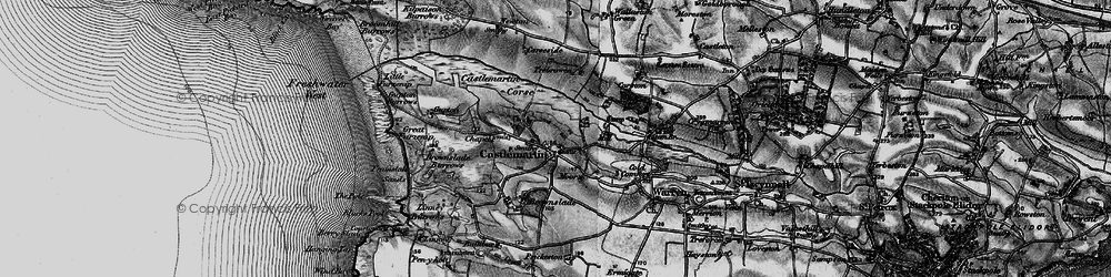 Old map of Castlemartin in 1898