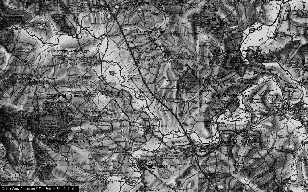 Old Map of Castlethorpe, 1896 in 1896