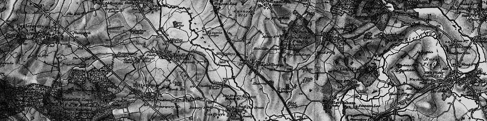 Old map of Castlethorpe in 1896
