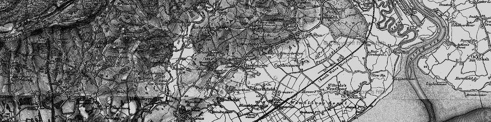 Old map of Castleton in 1898