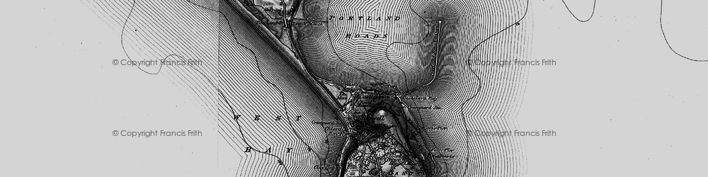 Old map of Balaclava Bay in 1897