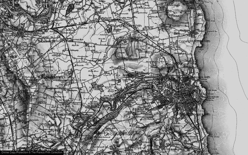 Old Map of Castletown, 1898 in 1898