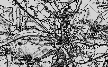 Old map of Castletown in 1898
