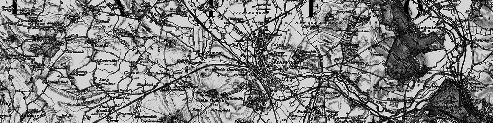 Old map of Castletown in 1898