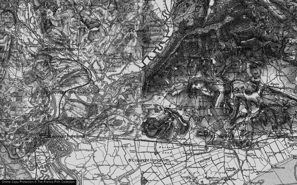 Old Map of Cat's Ash, 1897 in 1897