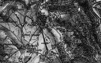 Old map of Catbrook in 1897