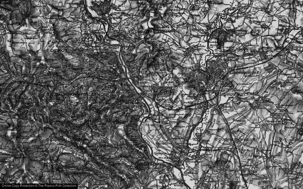 Old Map of Catchems End, 1899 in 1899
