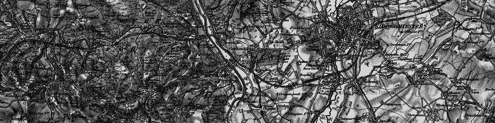 Old map of Catchems End in 1899