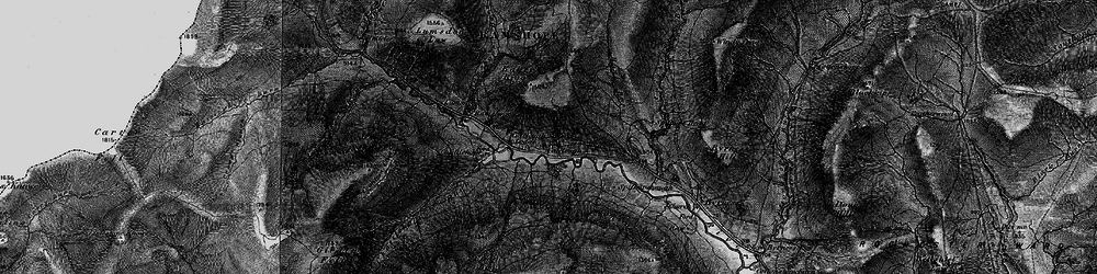 Old map of Catcleugh in 1897