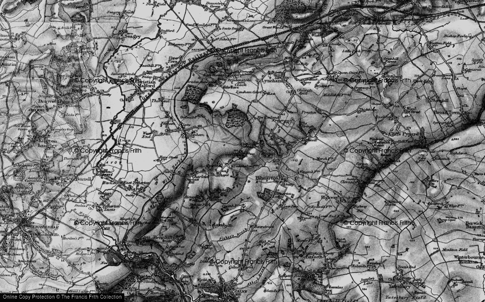 Old Map of Catcomb, 1898 in 1898