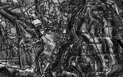 Old map of Caterham in 1895
