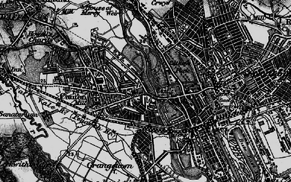 Old map of Cathays Park in 1898