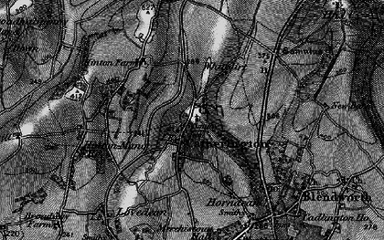 Old map of Catherington in 1895