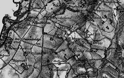 Old map of Penton in 1897