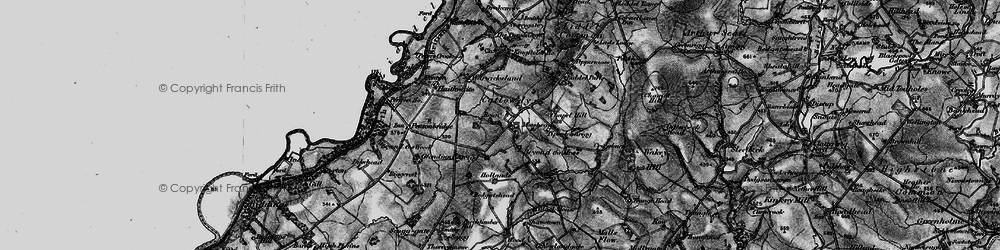 Old map of Beyond The Moss in 1897