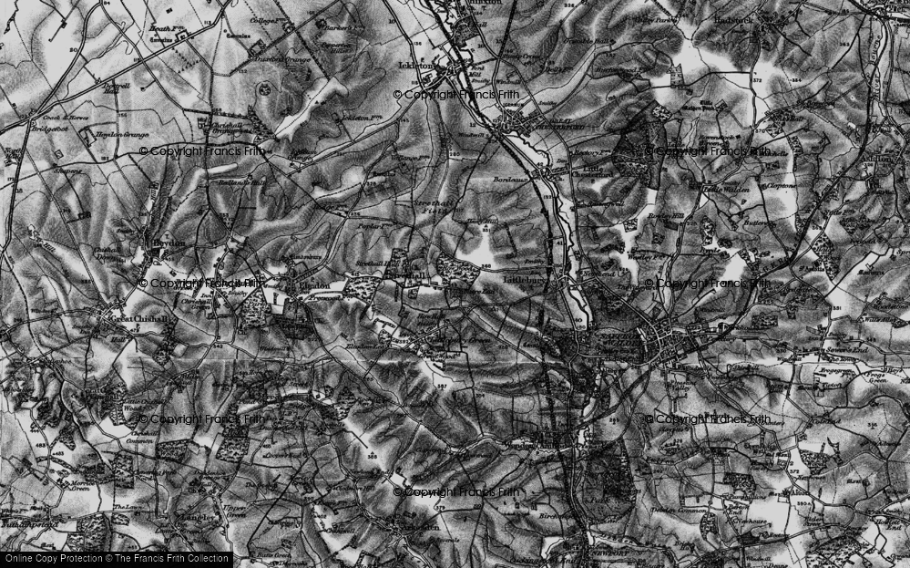 Old Map of Catmere End, 1895 in 1895