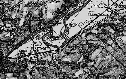 Old map of Burton Wood in 1898