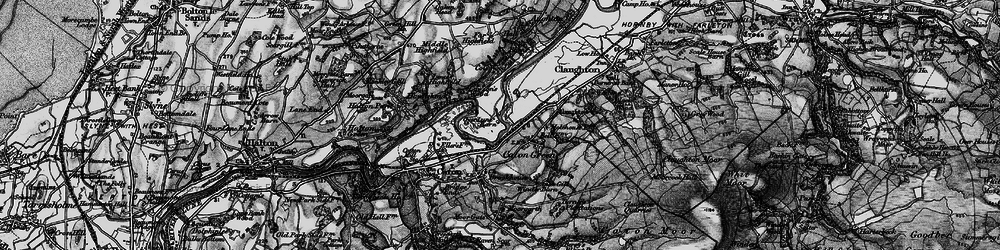 Old map of Caton Green in 1898