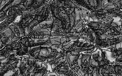Old map of Catsfield Stream in 1895