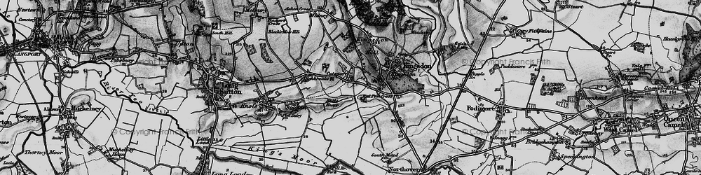 Old map of Catsgore in 1898