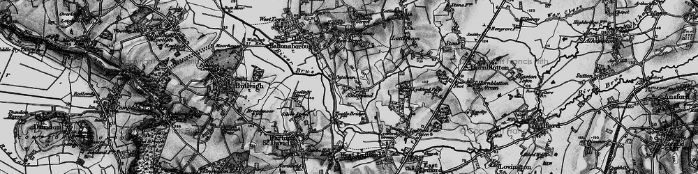 Old map of Catsham in 1898