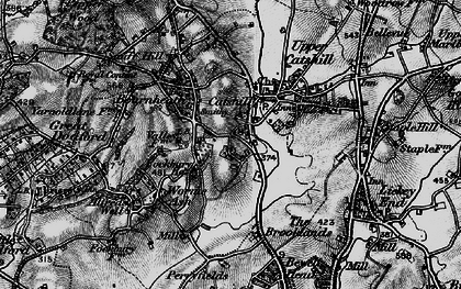 Old map of Catshill in 1898