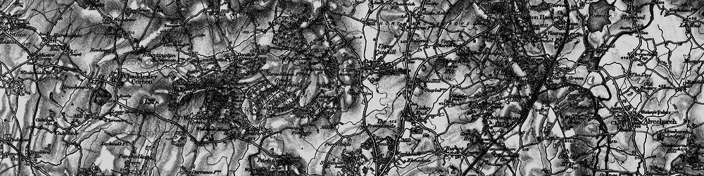Old map of Catshill in 1898