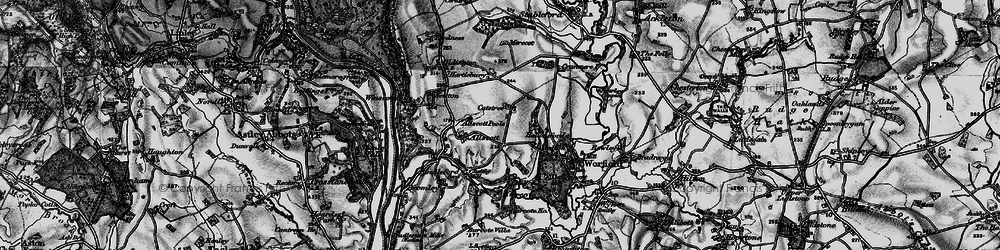 Old map of Catstree in 1899