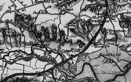 Old map of Cattawade in 1896