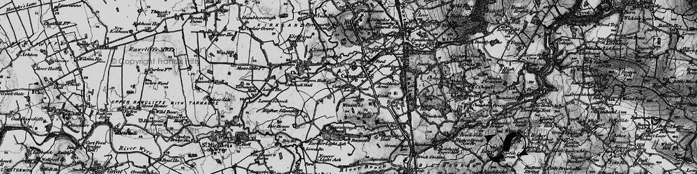 Old map of Catterall in 1896