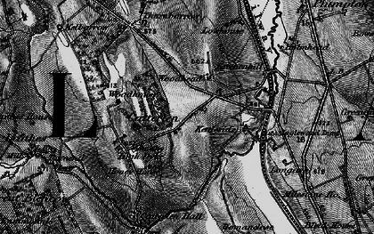 Old map of Catterlen in 1897