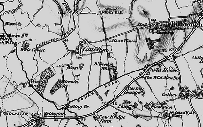 Old map of Catterton in 1898