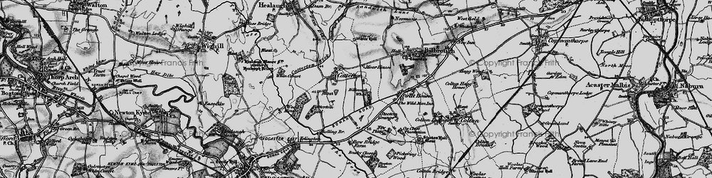 Old map of Catterton in 1898