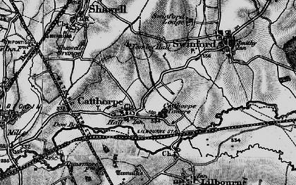Old map of Catthorpe in 1898