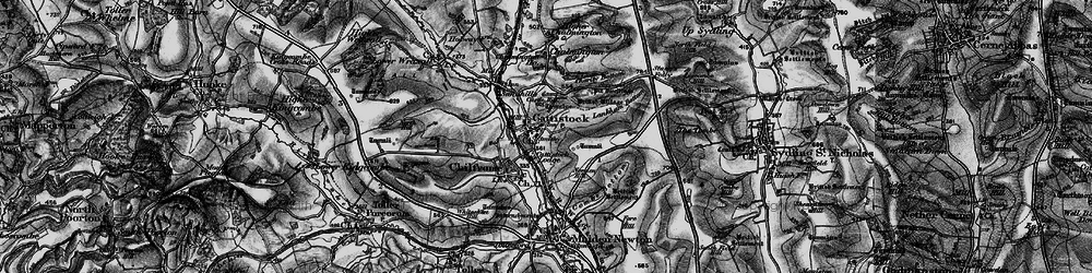Old map of Cattistock in 1898