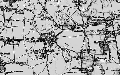 Old map of Catwick in 1897