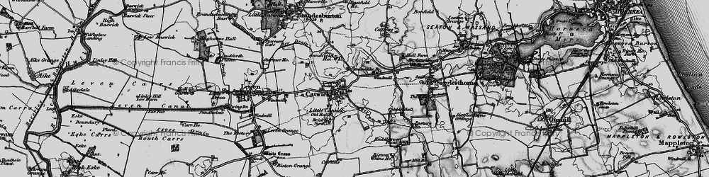 Old map of Catwick in 1897
