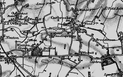 Old map of Caudlesprings in 1898