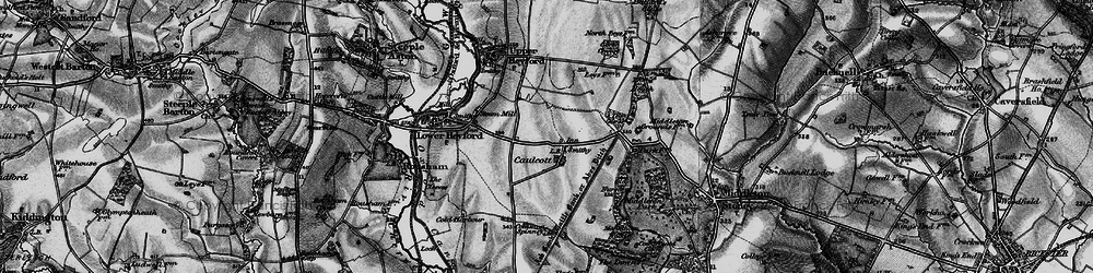 Old map of Aves Ditch in 1896