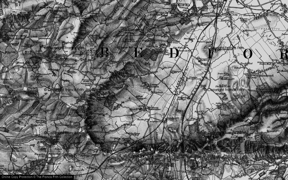 Old Map of Caulcott, 1896 in 1896