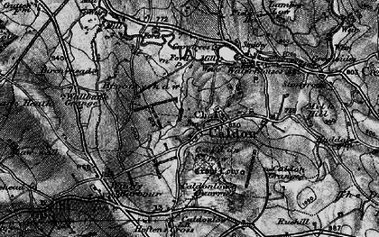 Old map of Cauldon in 1897